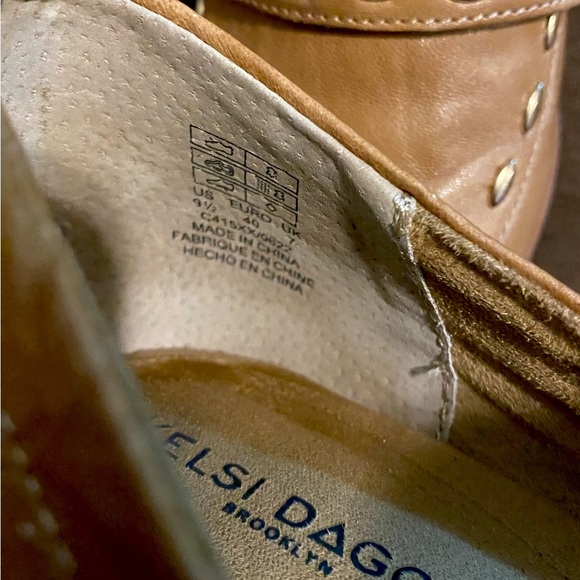 Kelsi Dagger Brooklyn Involve Leather Loafer 2.25-inch Stacked Heel Size 9.5 - Picture 10 of 13